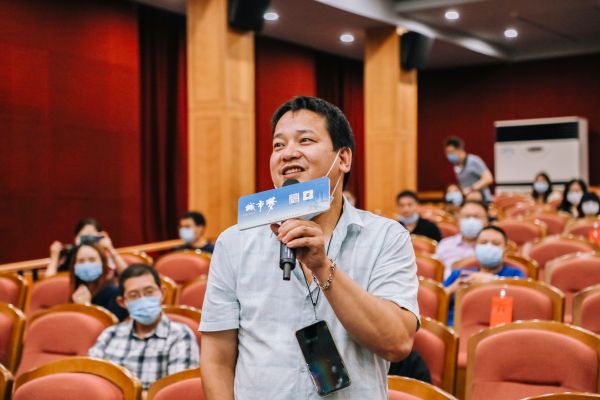 王兆阳称自己满含热泪看完电影。照片由片方提供