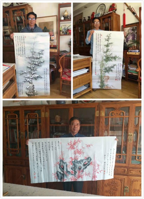 画竹子的画家 李传波每处细节都描绘的十分细腻