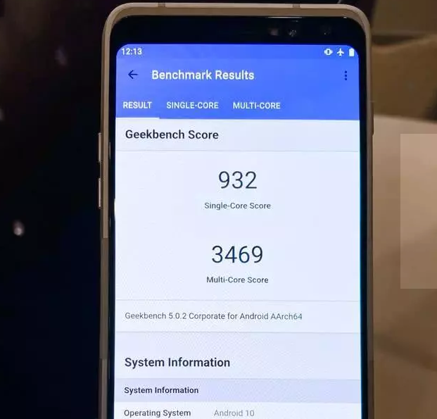 高通骁龙865 多核跑分分数基本与a13持平!