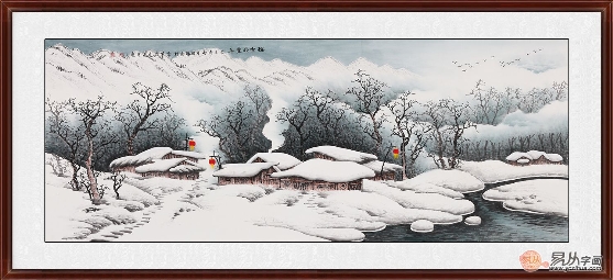 瑞雪兆丰年——画家李国胜中国雪景画作品欣赏