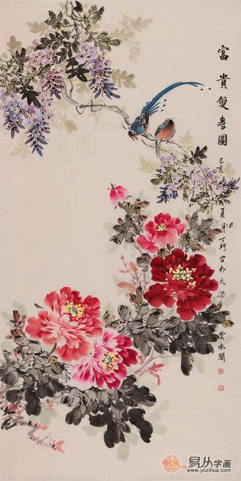 花鸟画欣赏赏析 丁珂花鸟画欣赏,品味新时代花鸟画之美