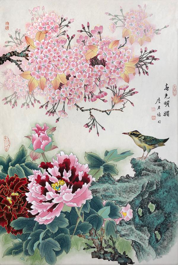 2020年特别推荐画家著名工笔花鸟画家詹宏俊作品欣赏