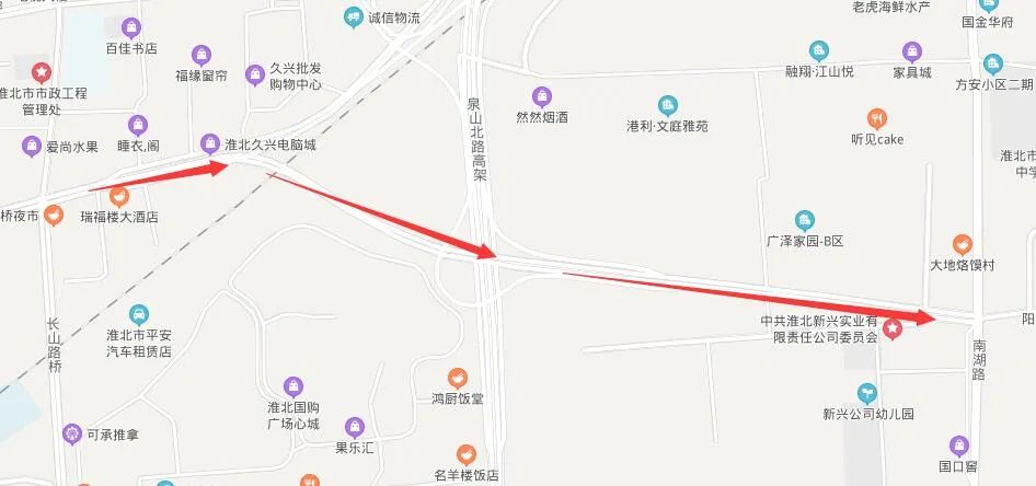 淮北古城路延伸未来将直达朱庄矿