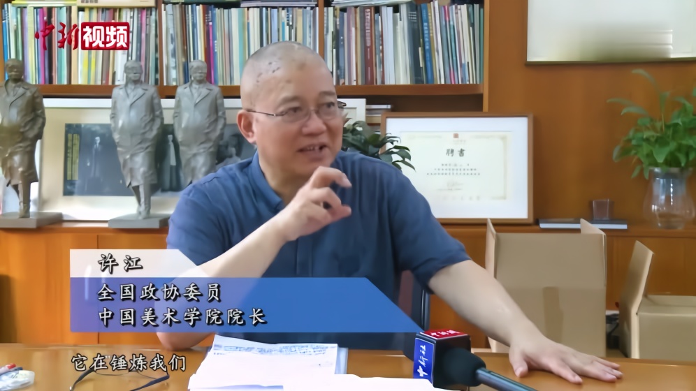 中国美院院长许江:推动美育建设 提高民众"艺商"