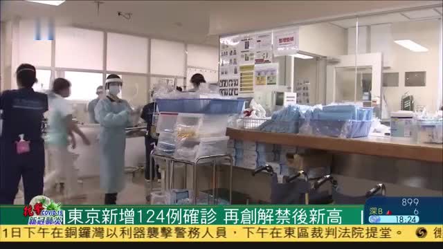 东京新增124例新冠肺炎确诊,再创解禁后新高
