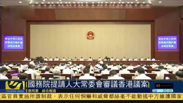 国务院提请人大常委会审议香港议案