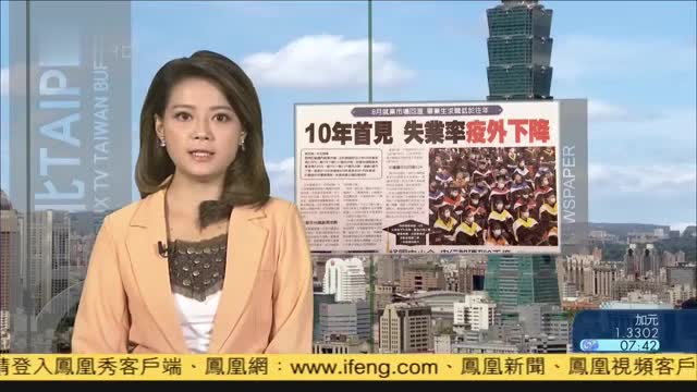 9月23日台湾新闻重点：10年首见失业率“疫”外下降