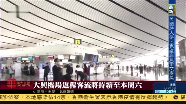 北京大兴机场返程客流将持续至本周六
