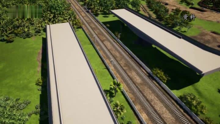 83度“华丽”转身 海南省首个跨高铁转体梁完成转体作业
