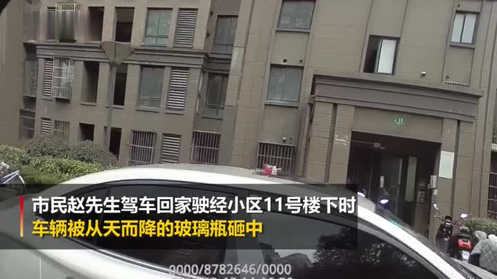 上海一女子高空抛物砸碎汽车天窗 已被刑拘