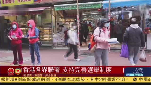 香港各界联署，支持完善选举制度
