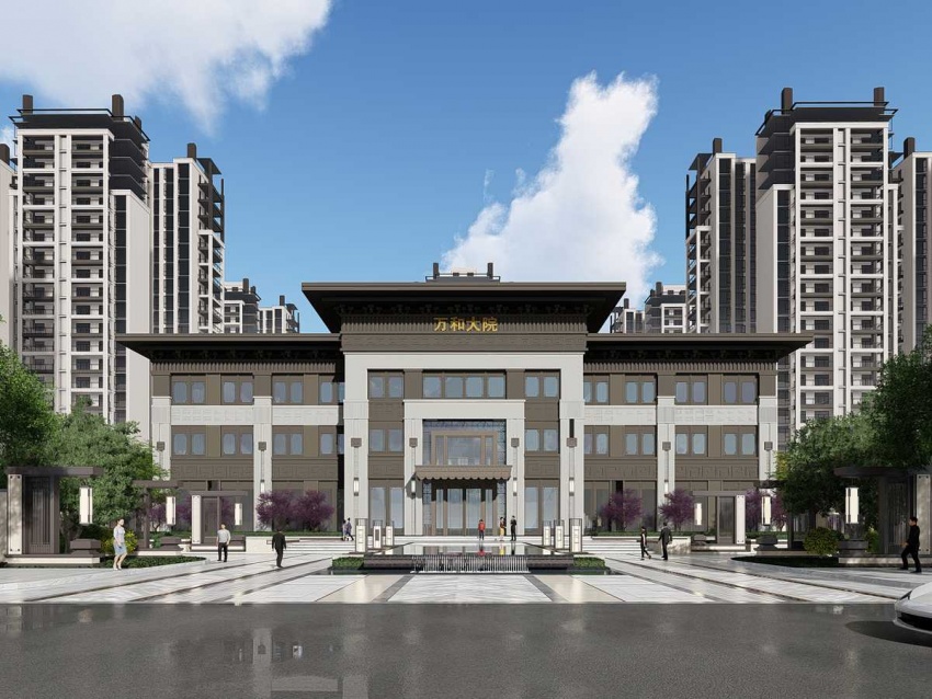 万和大院云集极具代表性的新中式庭院小区