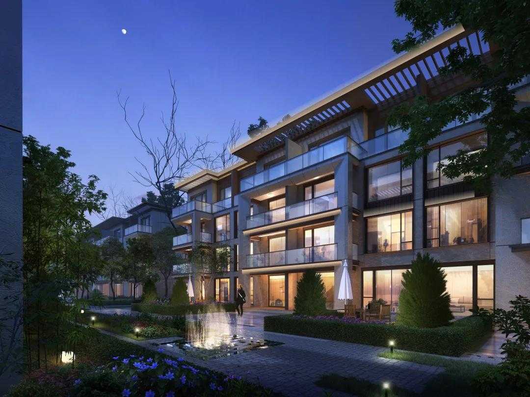协信天奉合府择址中国第四大中央别墅区牧马山,位处国际城