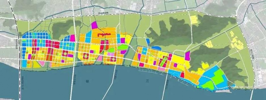 沿江片区土地利用规划图