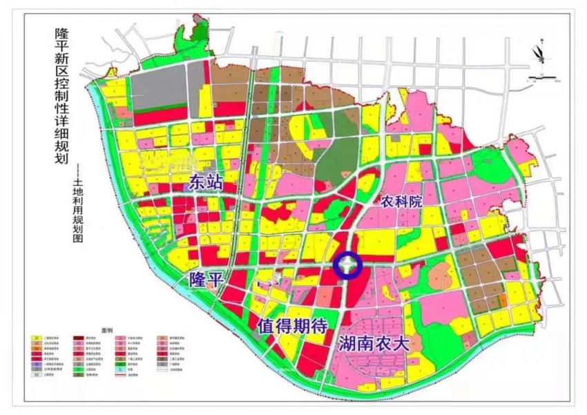 浏阳河滨河区规划图-图源网络