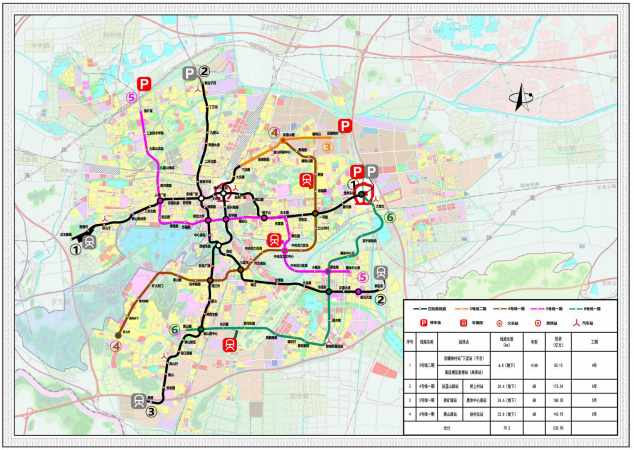 徐州市城市轨道交通第二期建设规划(2019—2024年)示意图但地铁4号线