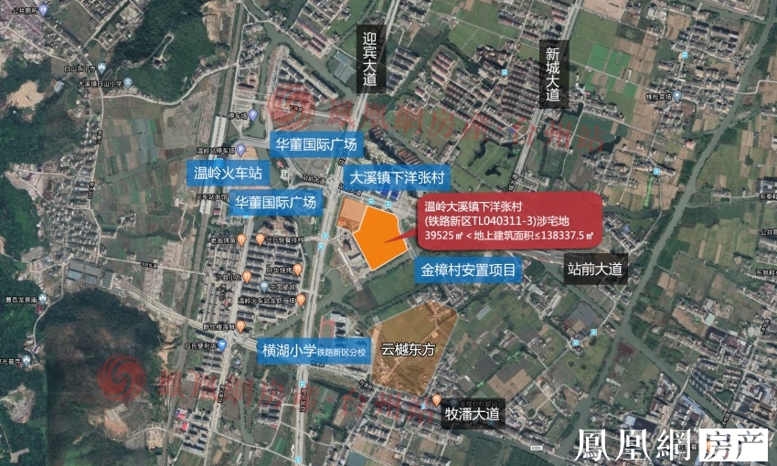 新城69900万拿下温岭铁路新区综合地块!
