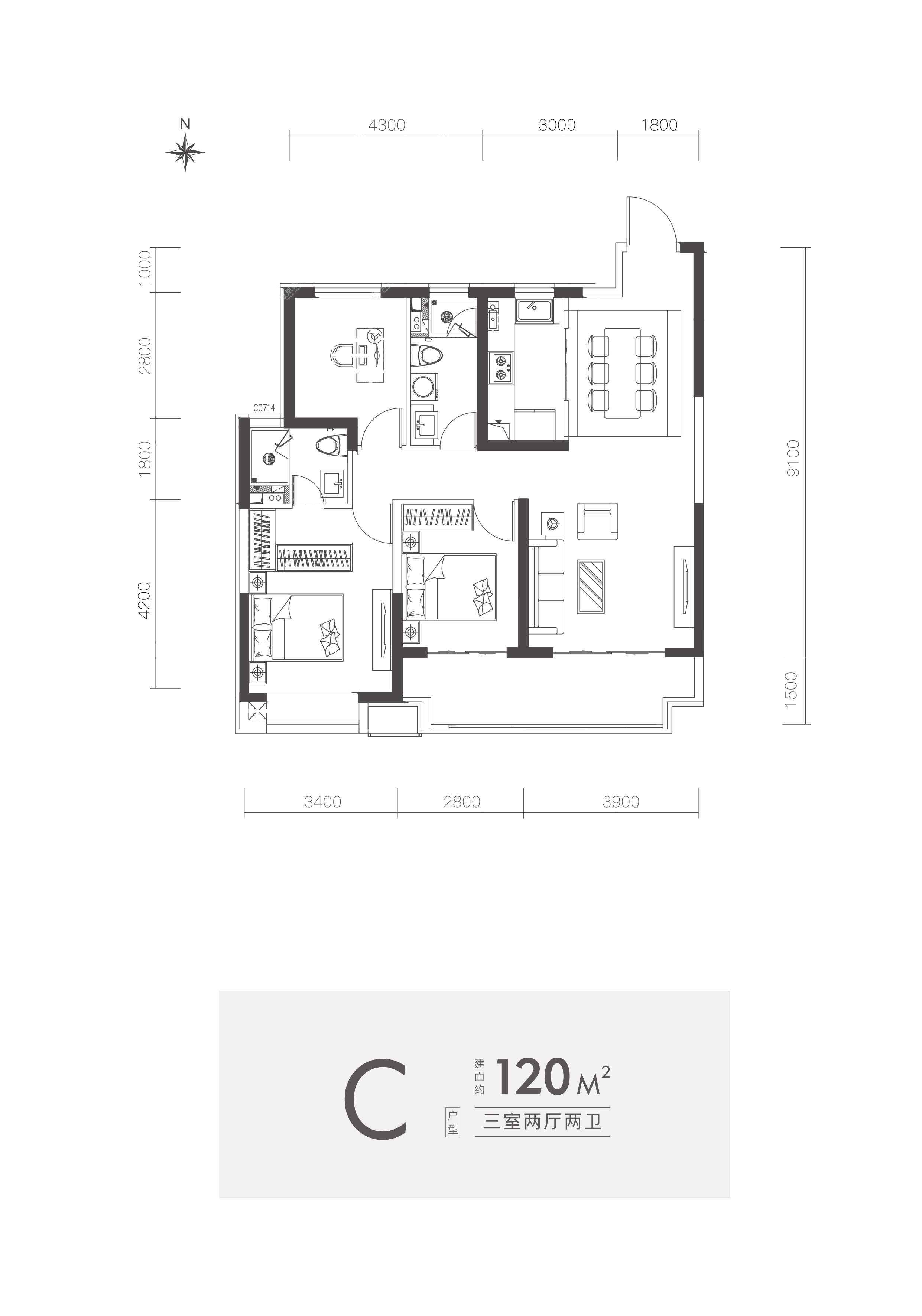 万达·西岸class户型图