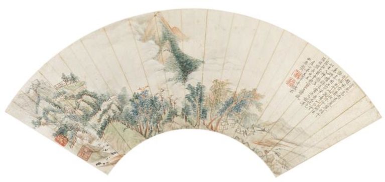 清 王翚 青山白云图 纸本设色 故宫博物院藏