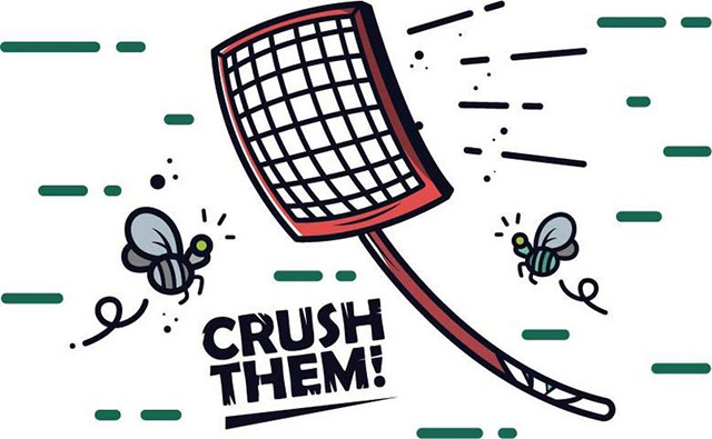 电蚊拍杀死蚊子