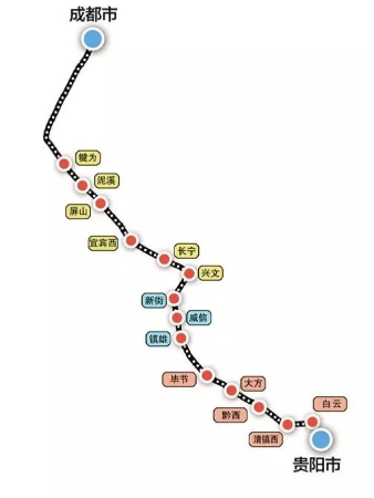 预计年底全线通车,成贵高铁宜宾至贵阳段进入运行试验