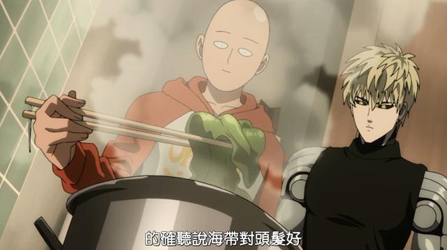 一拳超人:两位头发茂盛的怪人,其中一位遇到光头,头发被拔光