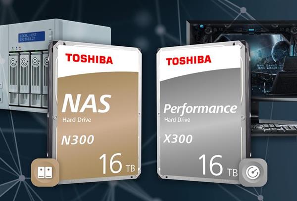 东芝推出16TB NAS及桌面硬盘： 512MB超大缓存 274MB/s速度