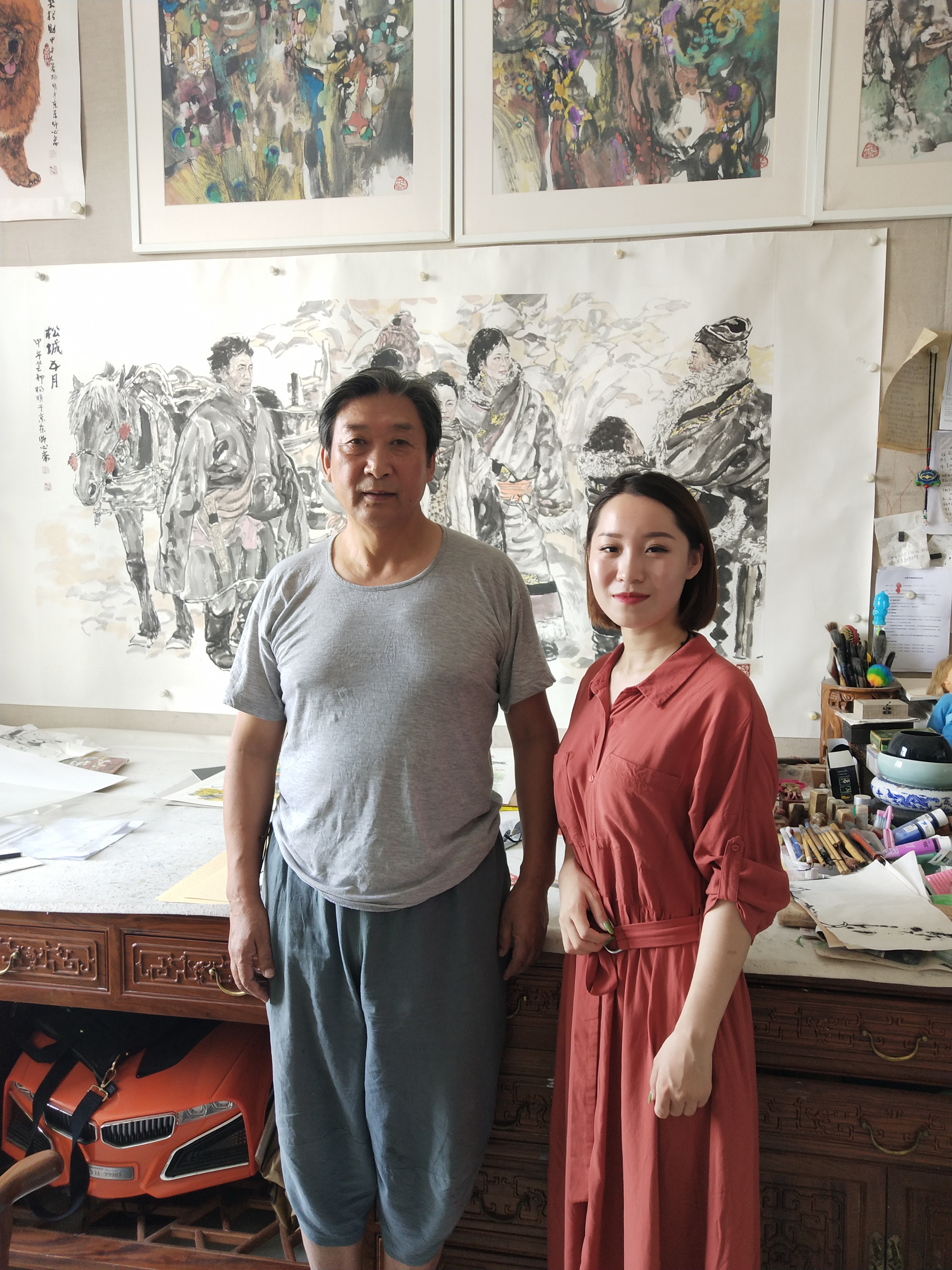 走访画家杨明先生工作室,探寻青海记忆