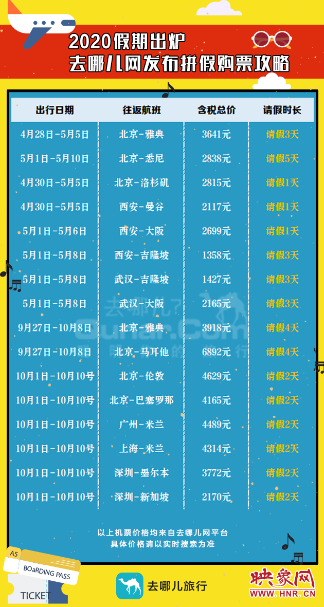 2020年放假安排时间出炉 这样拼假出游最划算-2020假期十一假期法定有几天