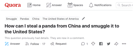 可爱到让人疯狂？ 外国网友发帖：如何偷一只熊猫带回美国