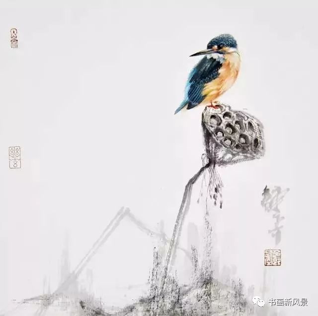 残荷墨韵美极了