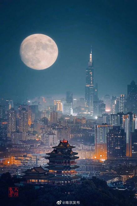 中秋拍月亮大赛 这组图赢了
