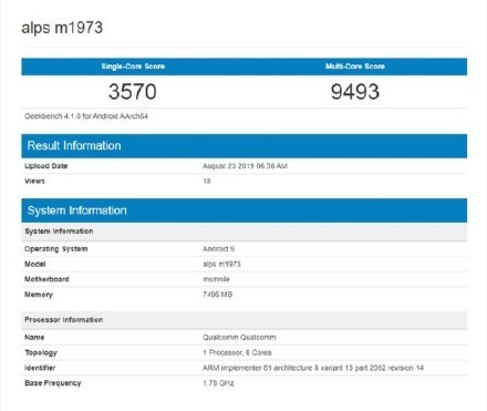 魅族16spro的geekbench跑分曝光搭载骁龙855plus