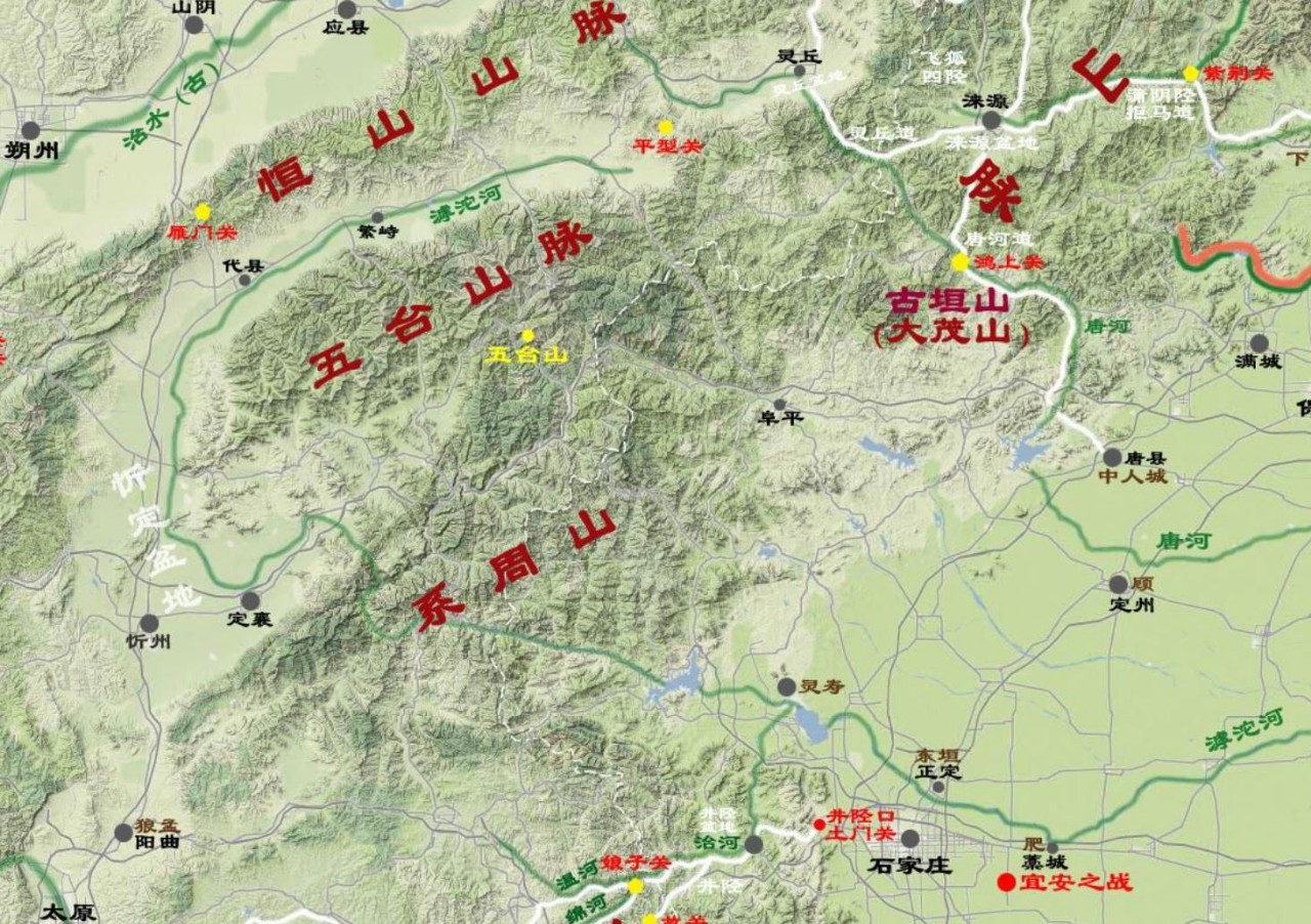 山这间)中的河谷,在古典时期并没有成为连接忻定盆地与华北平原的路径