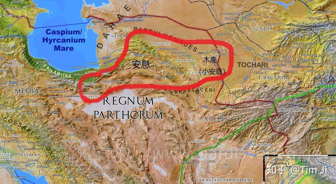 希腊人统治不到的地方,中亚游牧部落建立了安息帝国