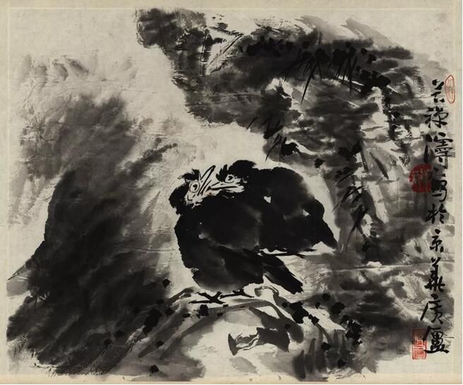 李苦禅云山八哥