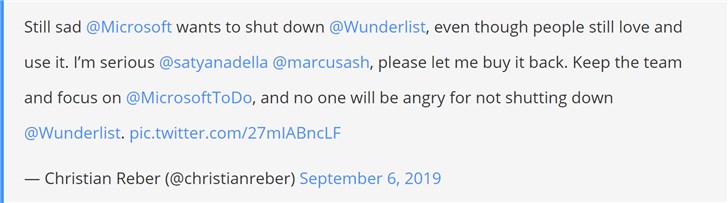 Wunderlist创始人后悔了，想要买回微软要砍掉的奇妙清单