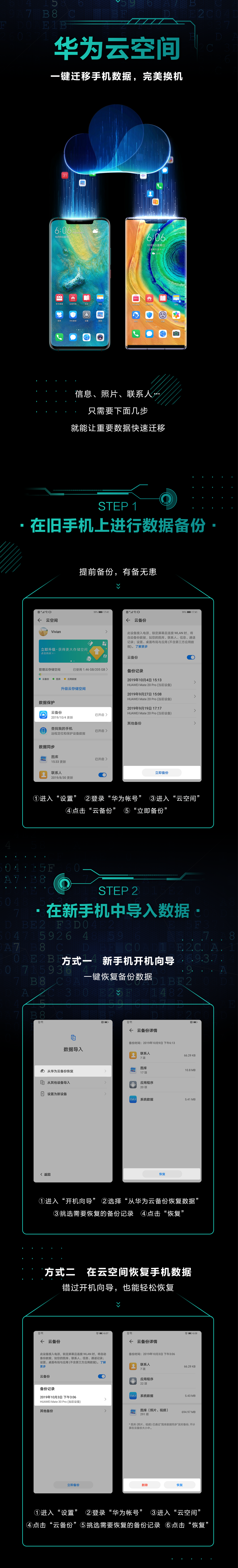 华为云空间换机攻略 | 买了华为Mate30 5G版，如何快速迁移手机数据（大话西游手