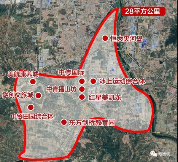 目前,"两河新城"区域内,已落户总投资390亿元的,有中青福山坊,中传