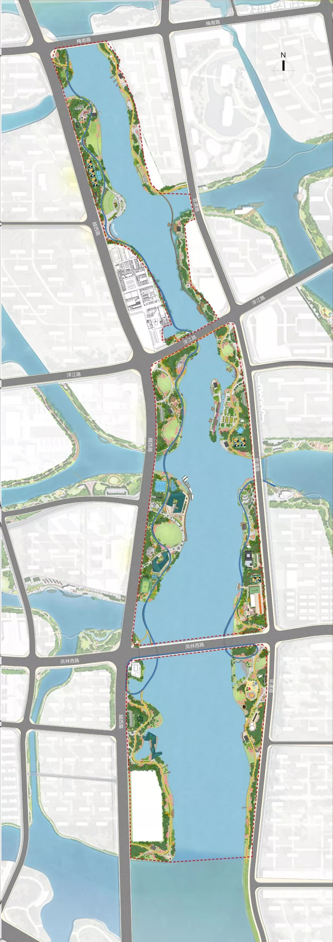 手机旋转90度观看绍兴首个运动主题滨河公园将在镜湖开建.
