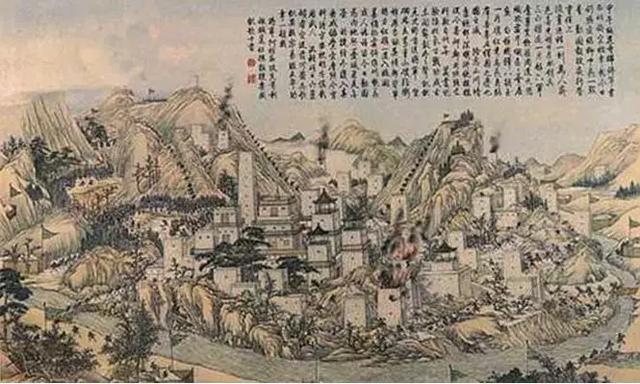 大小金川的高山要塞群