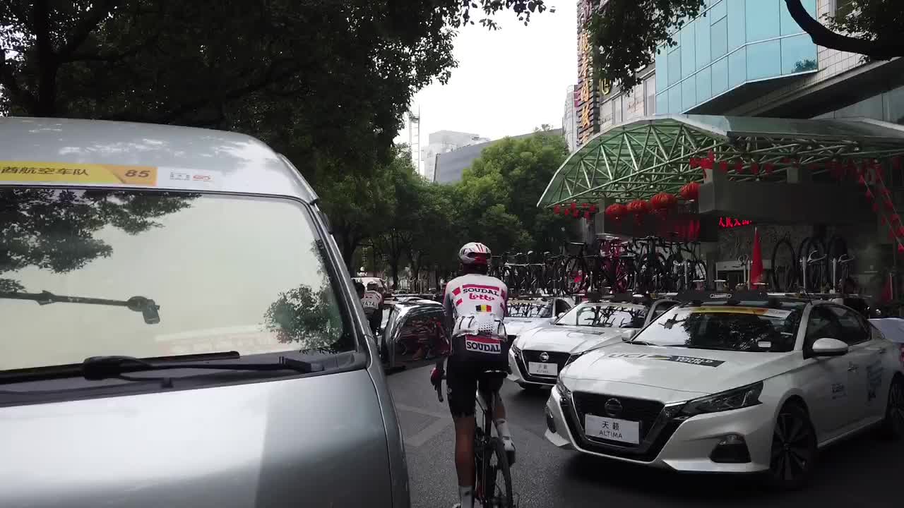 2019环广西公路自行车巡回赛桂林站发车仪式