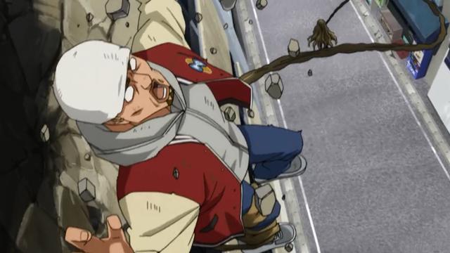 一拳超人:两位头发茂盛的怪人,其中一位遇到光头,头发被拔光