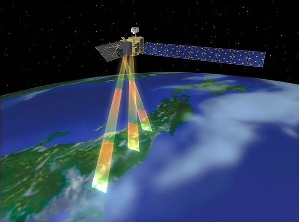图为合成孔径雷达卫星