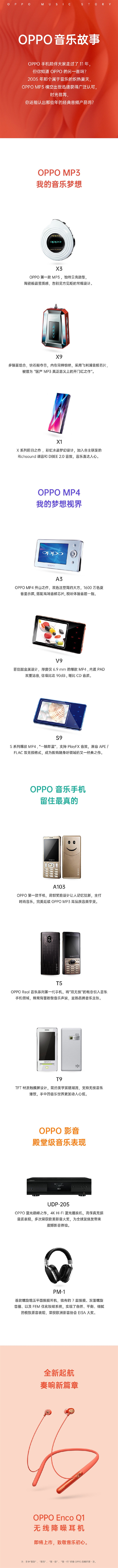 致敬音乐初心！OPPO Enco Q1无线降噪耳机即将上市：颜值赞