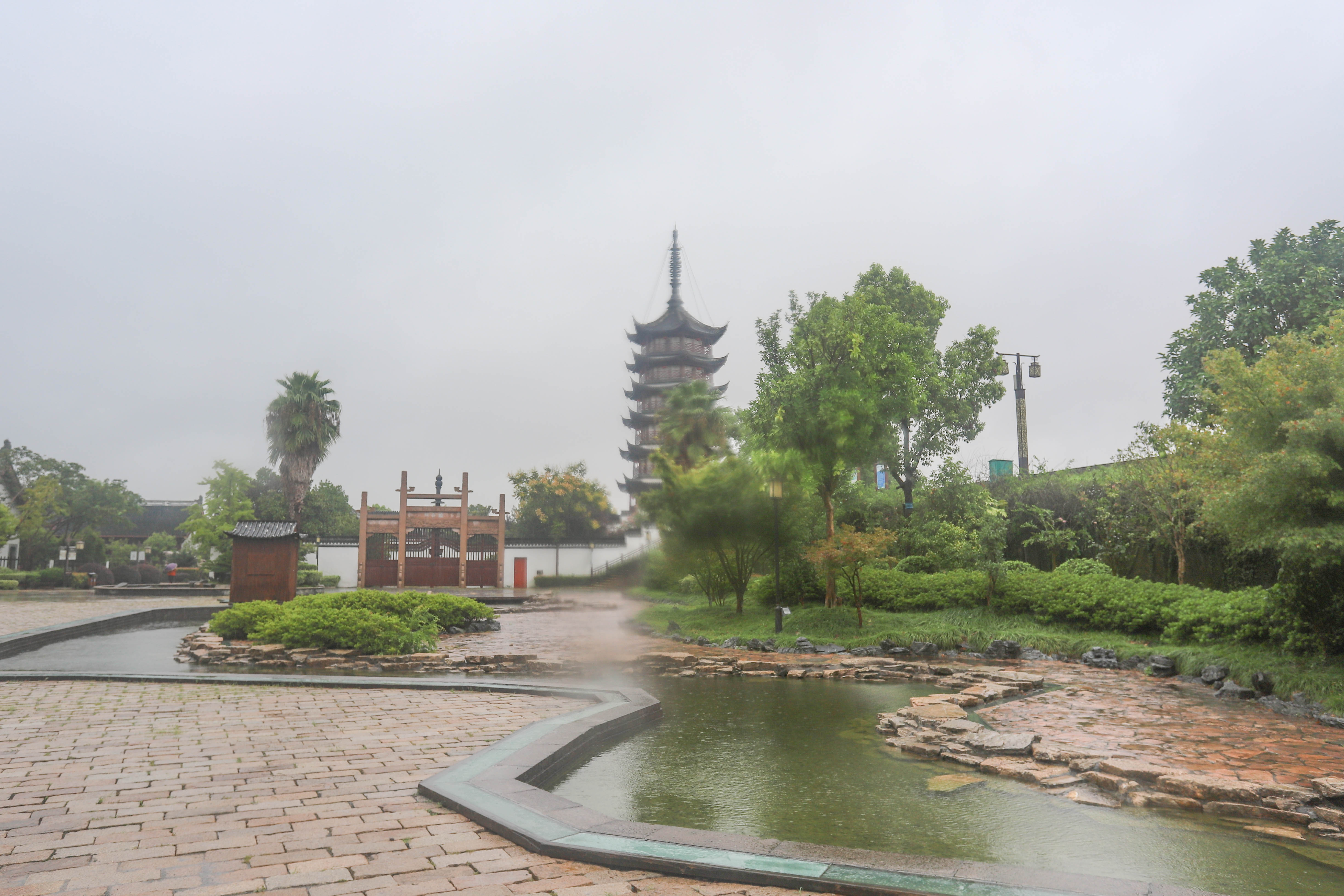 2019八月十五,浙江海宁盐官古城,看海宁潮的最佳胜地