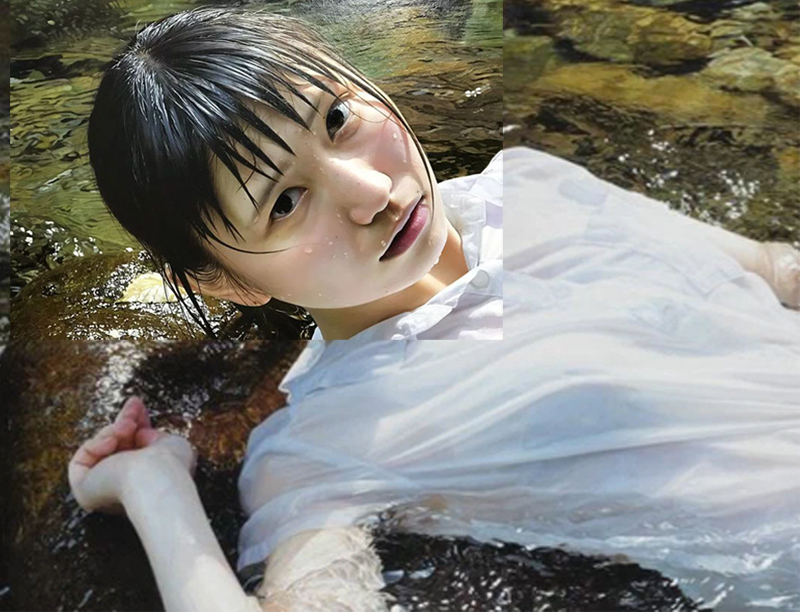 他画落水女子,放大10倍,打湿的薄衫清晰可见_大风号