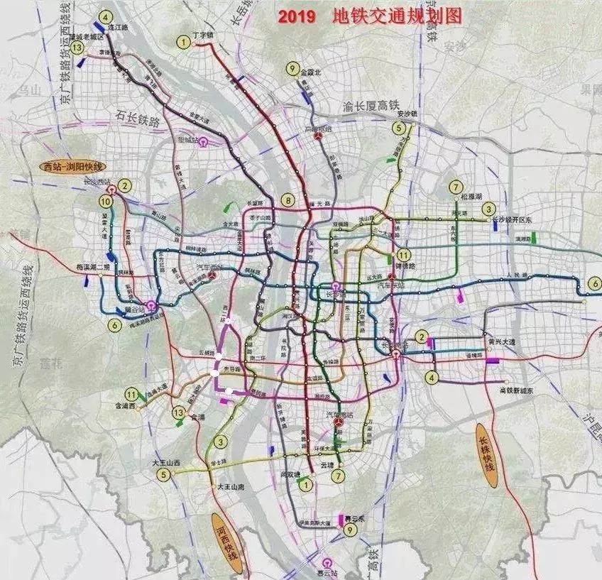 官方长沙多条地铁线路规划细节发布涉及南部北部含浦片区