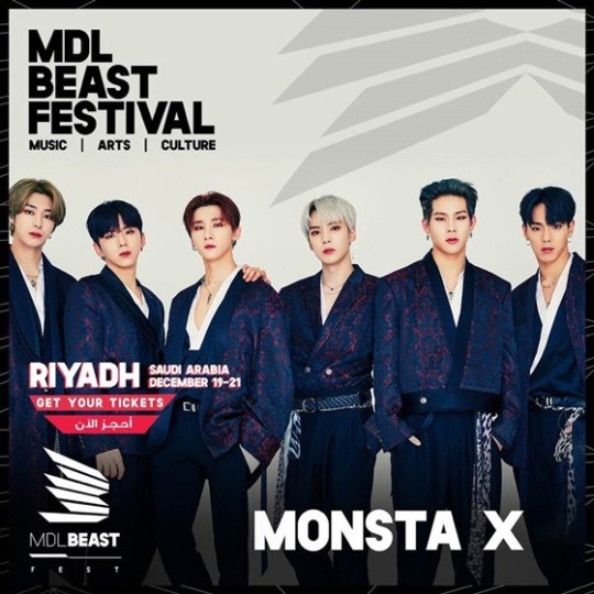 monstax出击沙特阿拉伯音乐节!kpop歌手中唯一