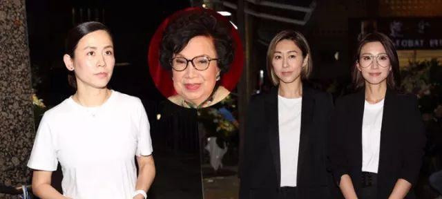 梁舜燕设灵众星致祭，干儿子李克勤神情哀伤，周润发刘德华送花圈悼念